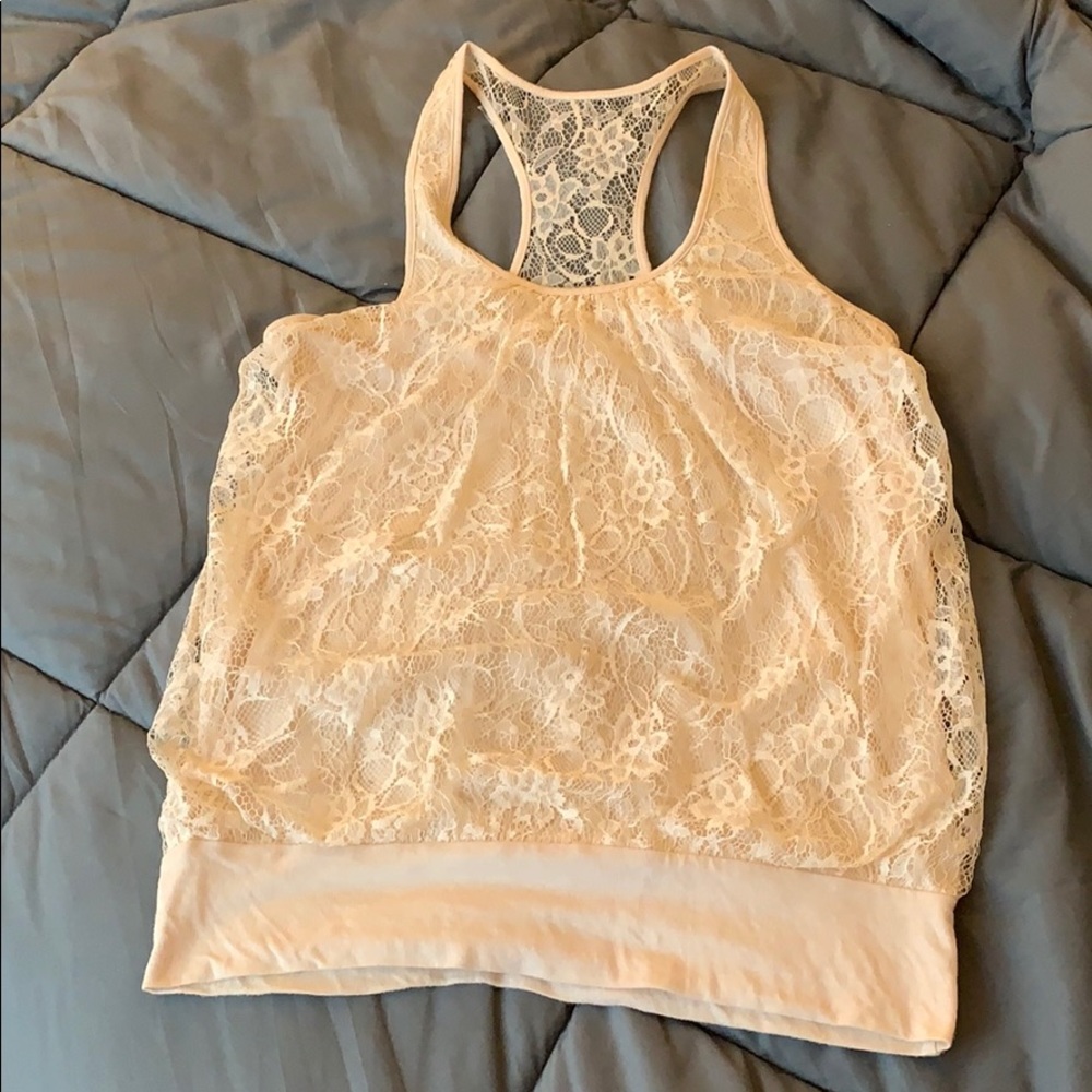 Express Racer-Back Laced Tank